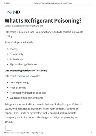 freon poison symptoms|Refrigerant poisoning: MedlinePlus Medical Encyclopedia